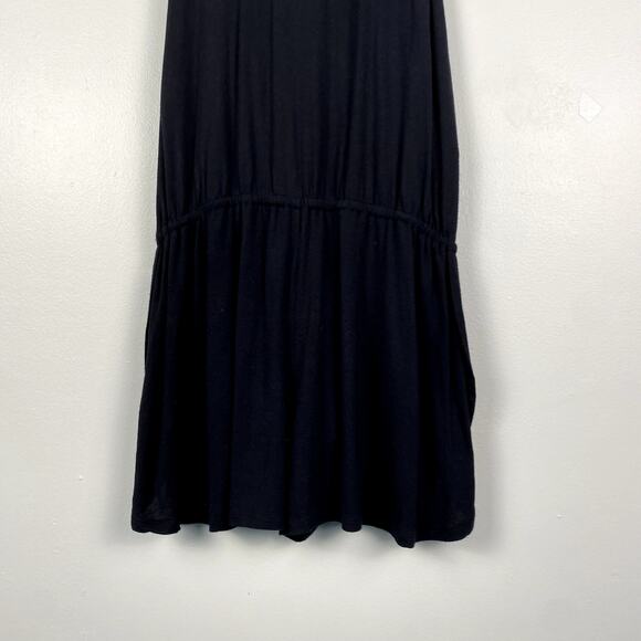 Something Navy Shorts Jersey Modal Romper in Black Large - Picture 2 of 6
